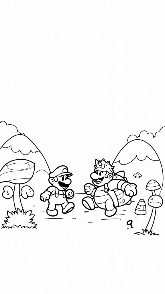 Super Mario Brother Coloring Pages